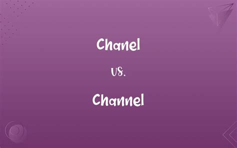 how to spell chanel|channel short form.